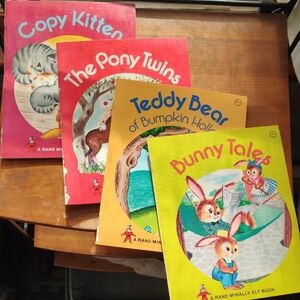 Vintage 1948 Rand McNally Elf Book - Kids Storybook Set